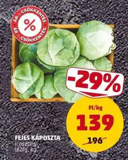 PENNY Fejes káposzta ajánlat