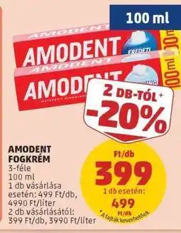 PENNY AMODENT FOGKRÉM ajánlat