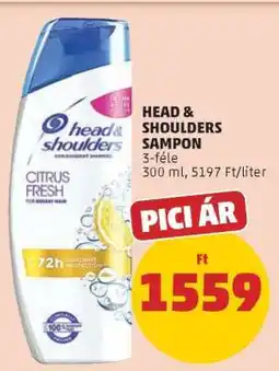 PENNY HEAD & SHOULDERS Sampon ajánlat