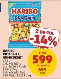 PENNY HARIBO Pico-Balla Gumicukor ajánlat