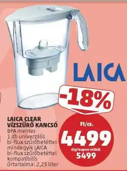 PENNY LAICA CLEAR VÍZSZŰRŐ KANCSÓ ajánlat