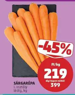 PENNY Sárgarépa ajánlat