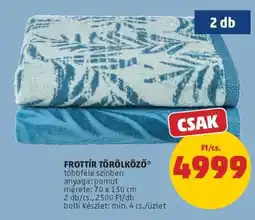 PENNY Frottír törölköző ajánlat
