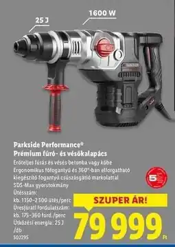 Lidl Parkside Performance Prémium fúró- és vésőkalapács ajánlat