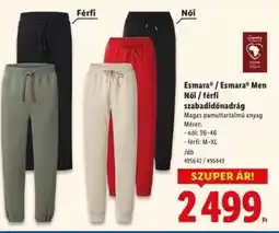 Lidl Esmara / Esmara Men Női / férfi szabadidőnadrág ajánlat