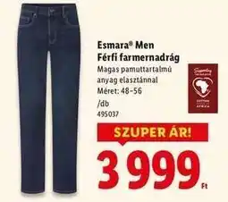 Lidl Esmara Men Férfi farmernadrág ajánlat