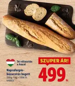 Lidl Napraforgós-búzacsírás bagett ajánlat