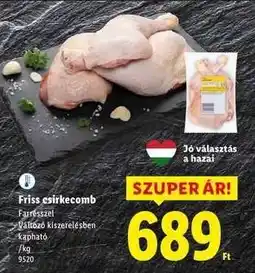 Lidl FRISS CSIRKECOMB ajánlat