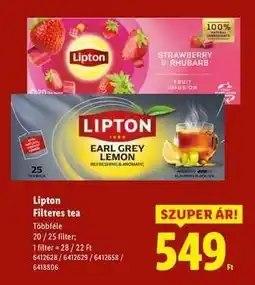 Lidl Lipton filteres tea ajánlat