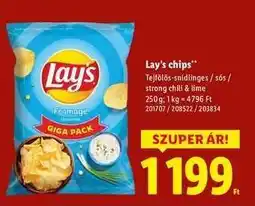 Lidl LAY’S Chips ajánlat