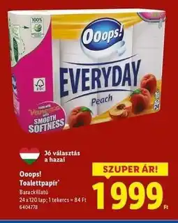 Lidl OOOPS! Toalettpapír ajánlat