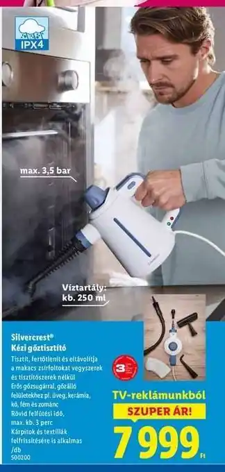 SILVERCREST Kézi gőztisztító