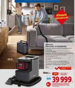 Lidl Silvercrest Akkus kárpit- és szőnyegtisztító ajánlat