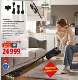 Lidl SILVERCREST 2 az 1-ben akkus ciklon porszívó ajánlat