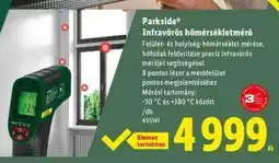 Lidl PARKSIDE Infravörös hőmérsékletmérő ajánlat