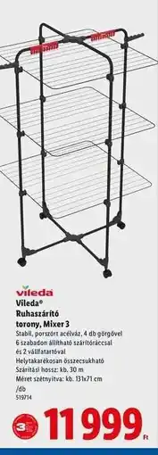 Lidl Vileda Ruhaszárító torony, Mixer 3 ajánlat