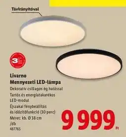 Lidl Livarno Mennyezeti LED-lámpa ajánlat