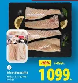Lidl Friss tőkehalfilé ajánlat