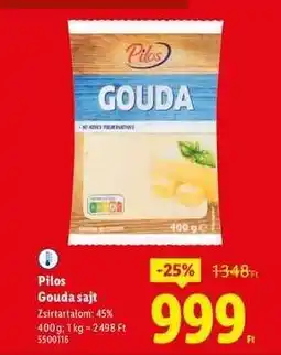 Lidl PILOS Gouda sajt ajánlat