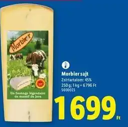 Lidl Morbier sajt ajánlat