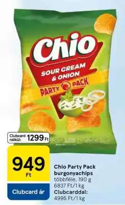 Tesco Chio Party Pack burgonyachips ajánlat