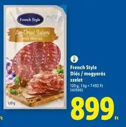 Lidl FRENCH STYLE Diós / mogyorós szelet ajánlat