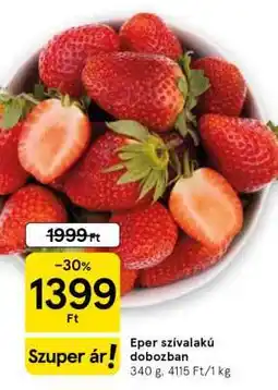 Tesco Eper szívalakú dobozban ajánlat