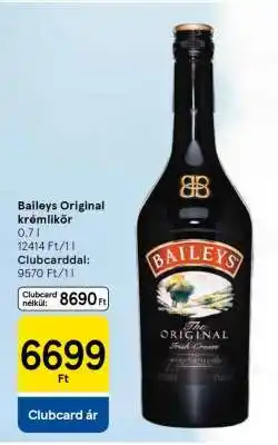 Tesco Baileys Original krémlikőr ajánlat