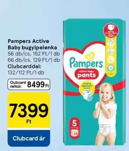 Tesco Pampers Active Baby bugyipelenka ajánlat