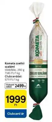 Tesco Kometa Zselici szalámi ajánlat