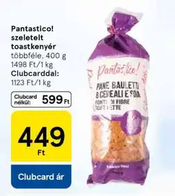 Tesco Pantastico! szeletelt toastkenyér ajánlat