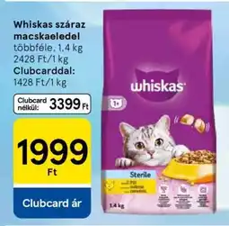 Tesco Whiskas száraz macskaeledel ajánlat