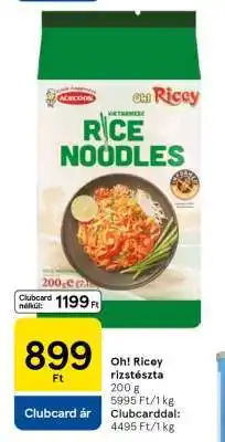 Tesco Oh! Ricey Rizstészta ajánlat