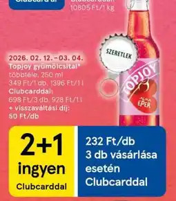 Tesco Topjoy gyümölcsital ajánlat