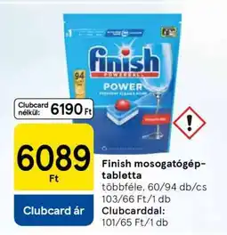 Tesco FINISH Mosogatógép-tabletta ajánlat