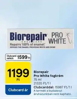 Tesco Biorepair Pro White fogkrém ajánlat