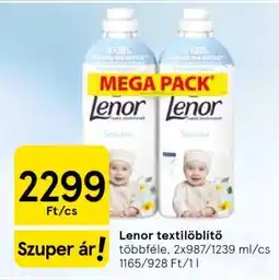Tesco Lenor textilöblítő ajánlat