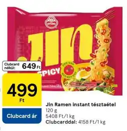 Tesco Jin Ramen instant tésztaétel ajánlat