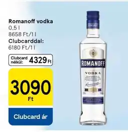 Tesco ROMANOFF Vodka ajánlat