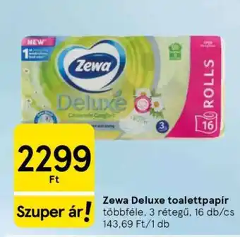 Tesco Zewa Deluxe toalettpapír ajánlat