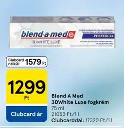 Tesco Blend A Med 3DWhite Luxe fogkrém ajánlat