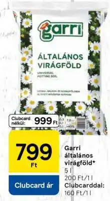 Tesco Garri Általános Virágföld ajánlat