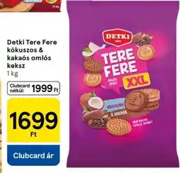 Tesco Detki Tere Fere kókuszos & kakaós omlós keksz ajánlat