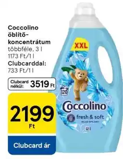 Tesco Coccolino Öblítő Koncentrátum ajánlat