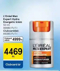 Tesco L'oreal Men Expert Hydra Energetic krém ajánlat