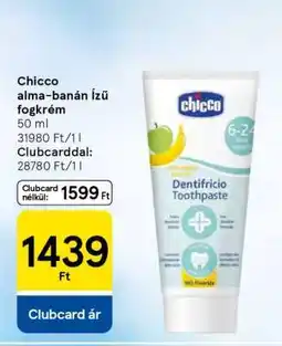Tesco Chicco alma-banán ízű fogkrém ajánlat