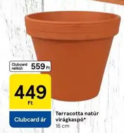 Tesco Terracotta natúr virágkaspó ajánlat