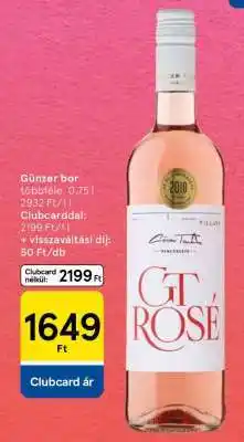 Tesco Günzer bor ajánlat
