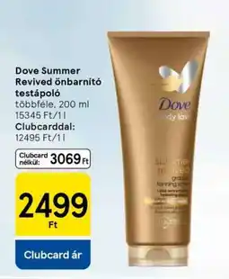 Tesco Dove Summer Revived önbarnító testápoló ajánlat