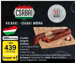Tesco CSABAI Lángolt kolbász ajánlat